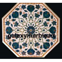 Makrana table top with big inlay work 26" WIOC-26116